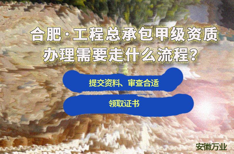合肥工程總承包甲級資質辦理需要走什么流程？